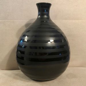 Glossy Matte Black Vase